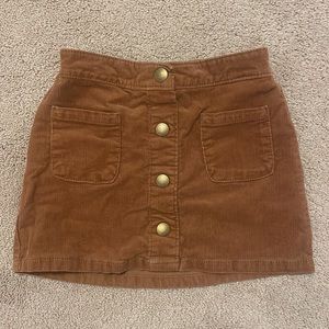 Soft corduroy skirt